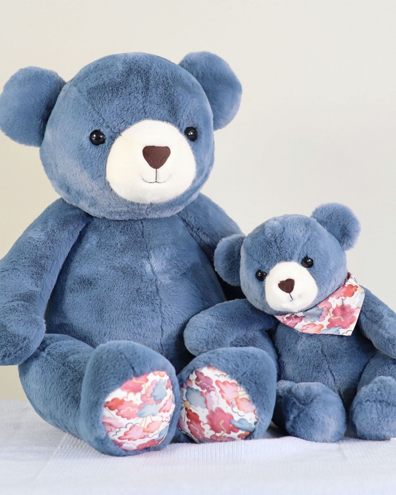 Peluche Ours Maurice Bleu