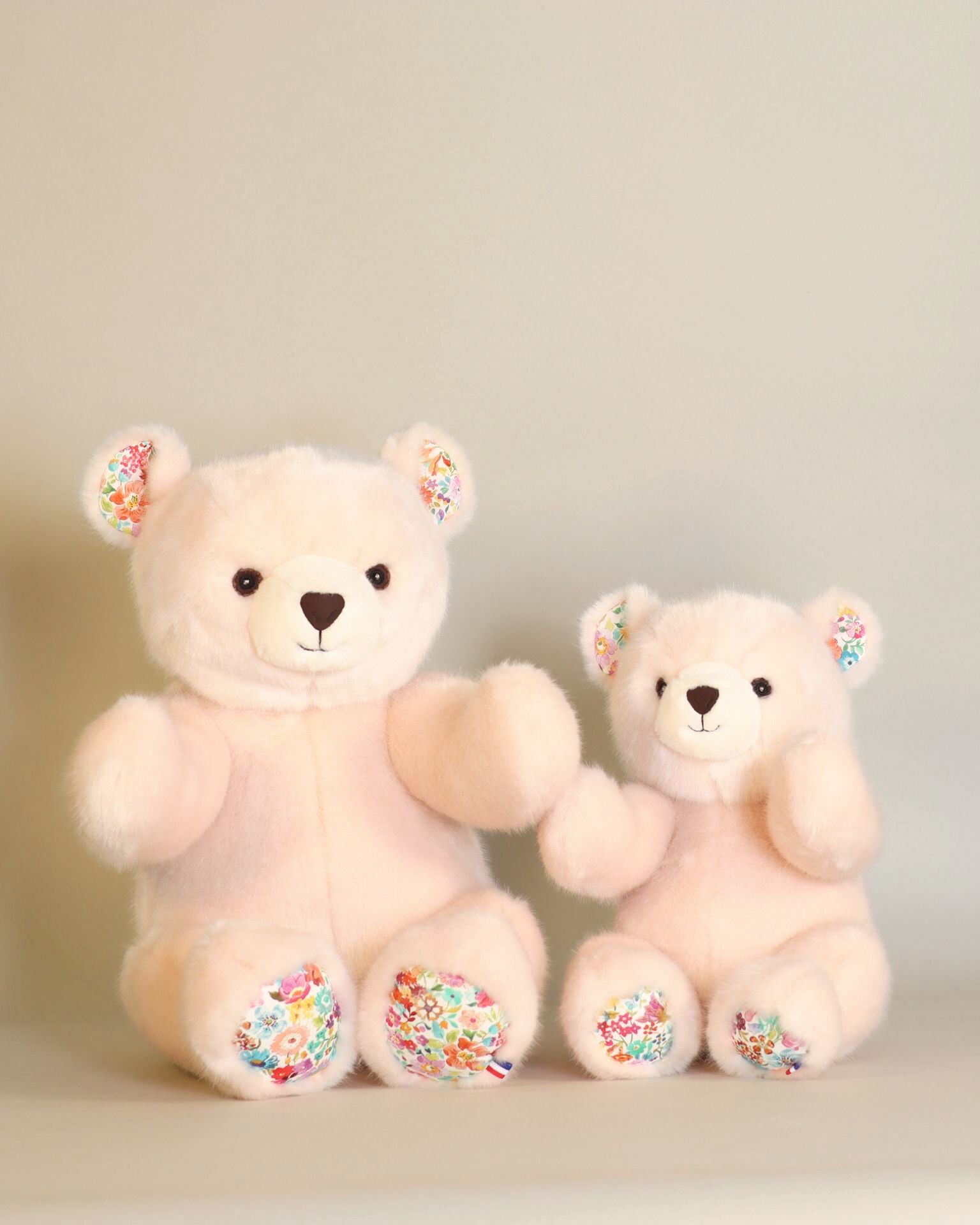 Peluche Petit Ours Robert Rose Liberty