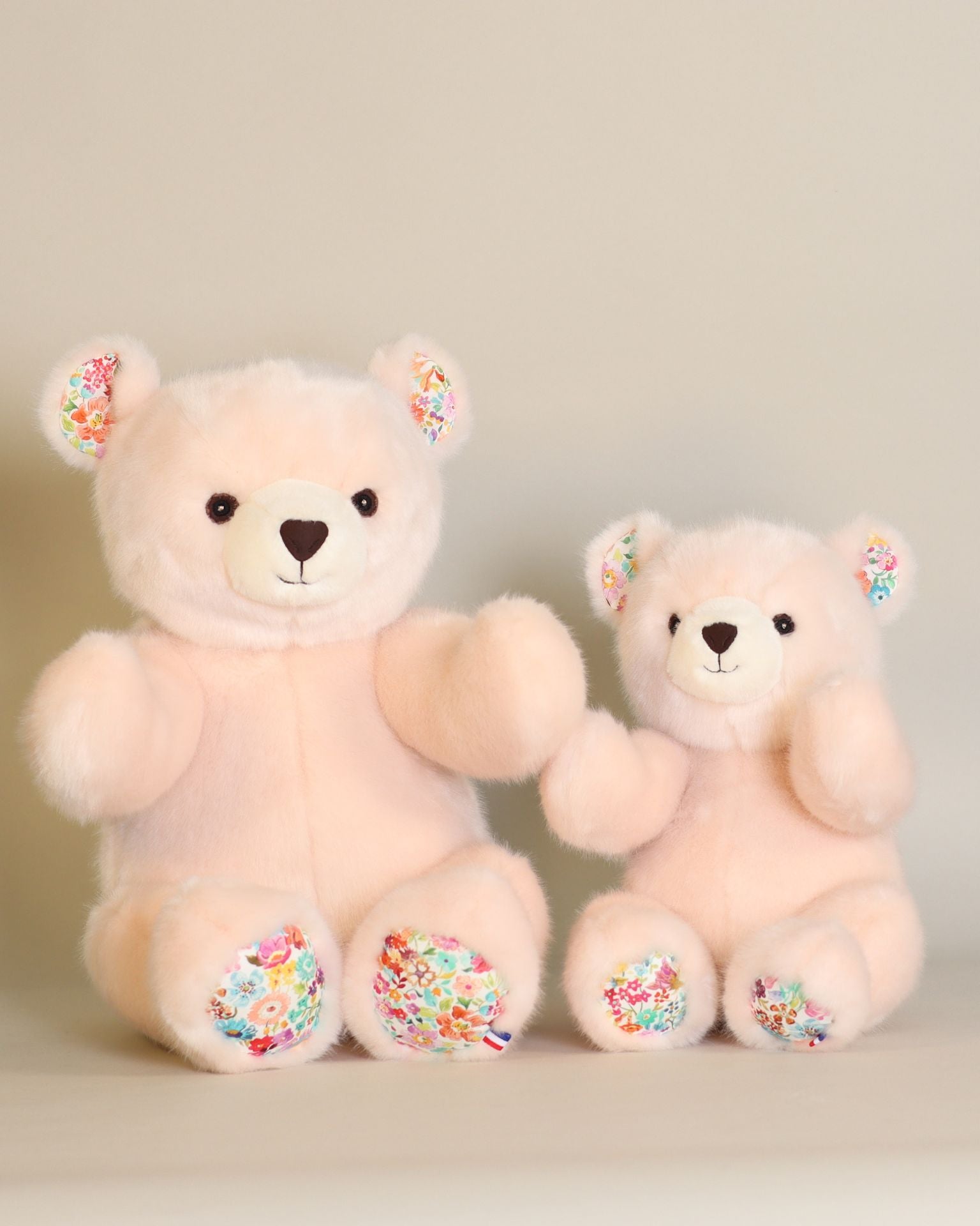 Peluche Grand Ours Robert Rose Liberty