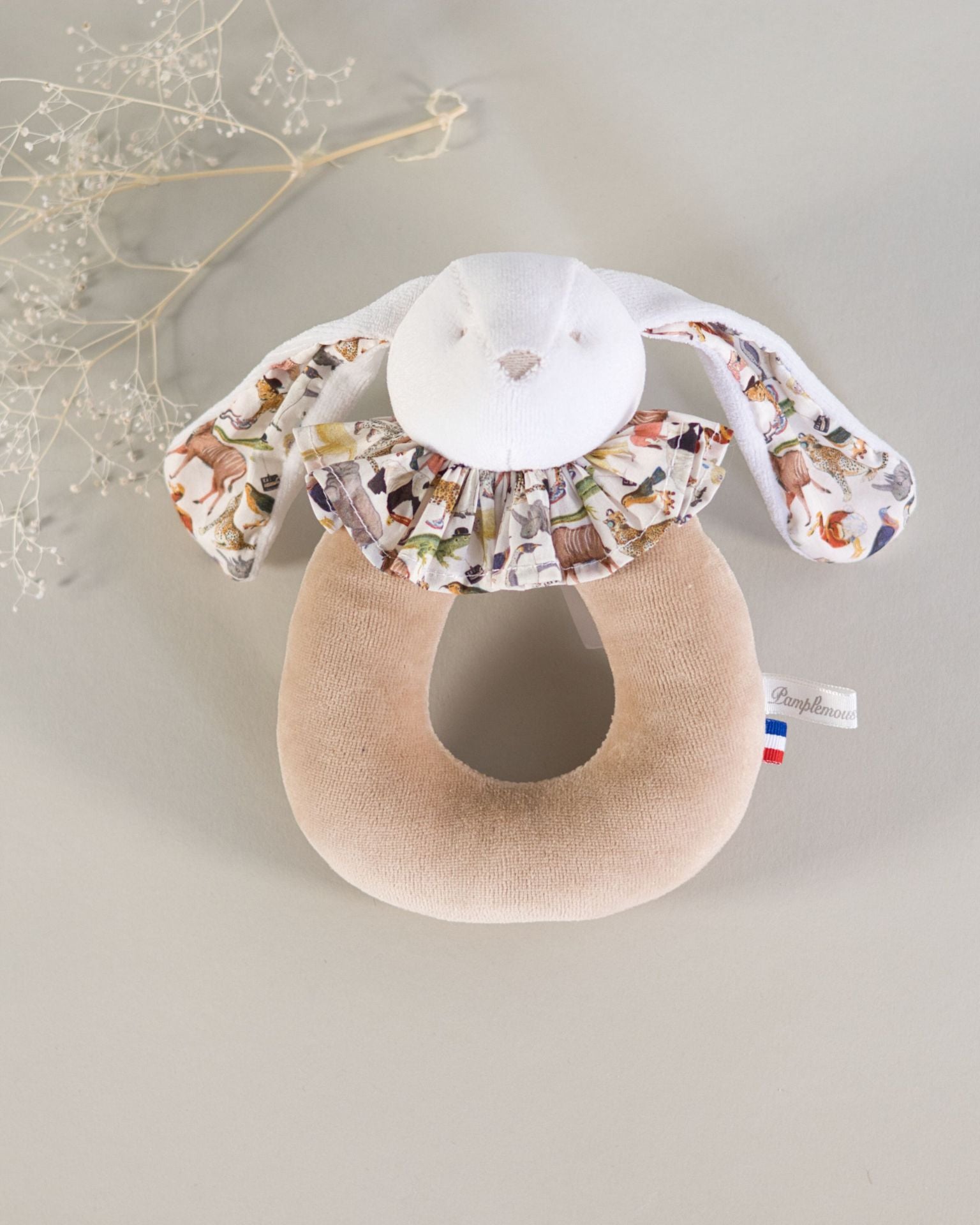 Hochet anneau Beige