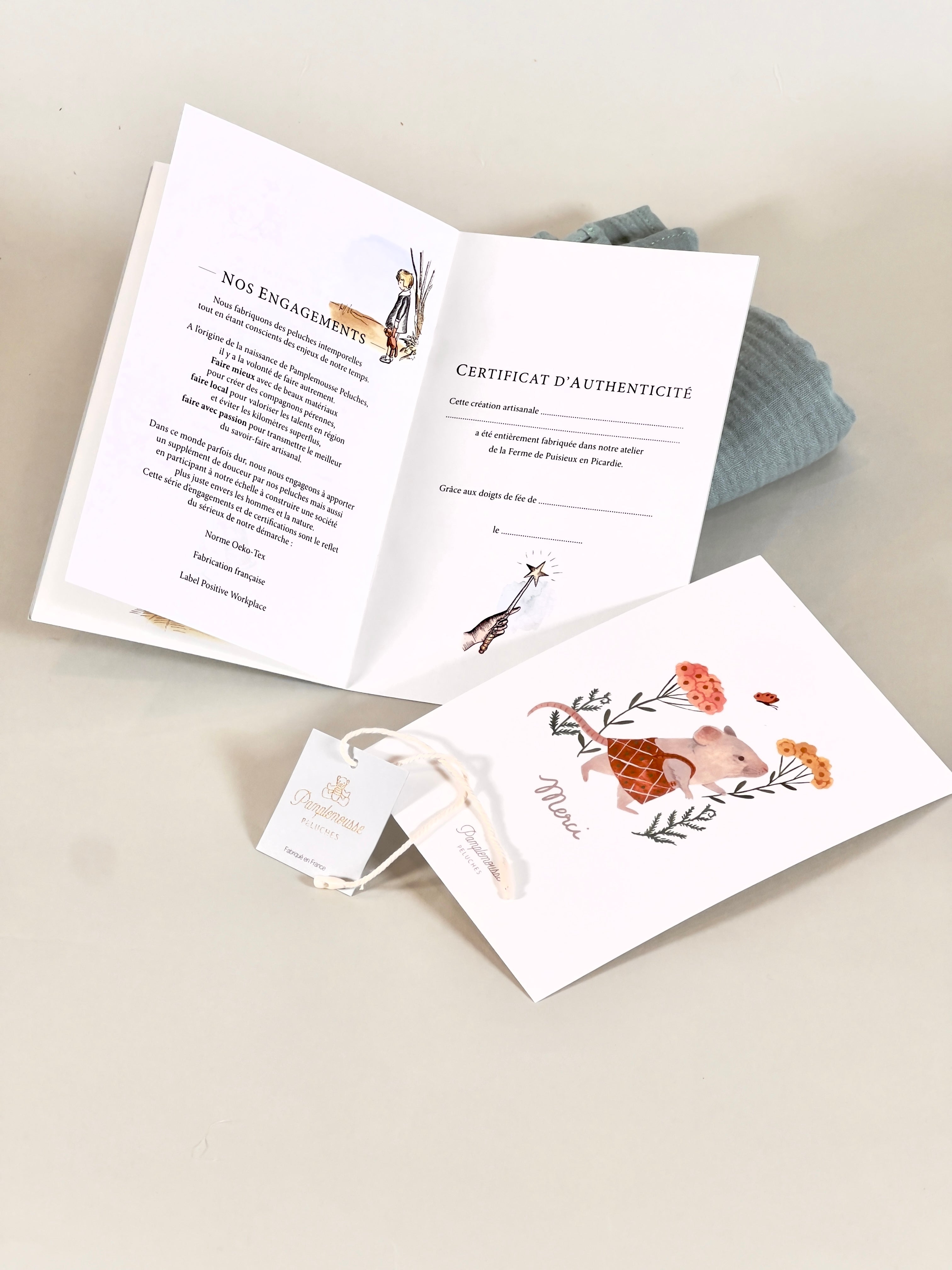 Hochet oiseau Vert Céladon