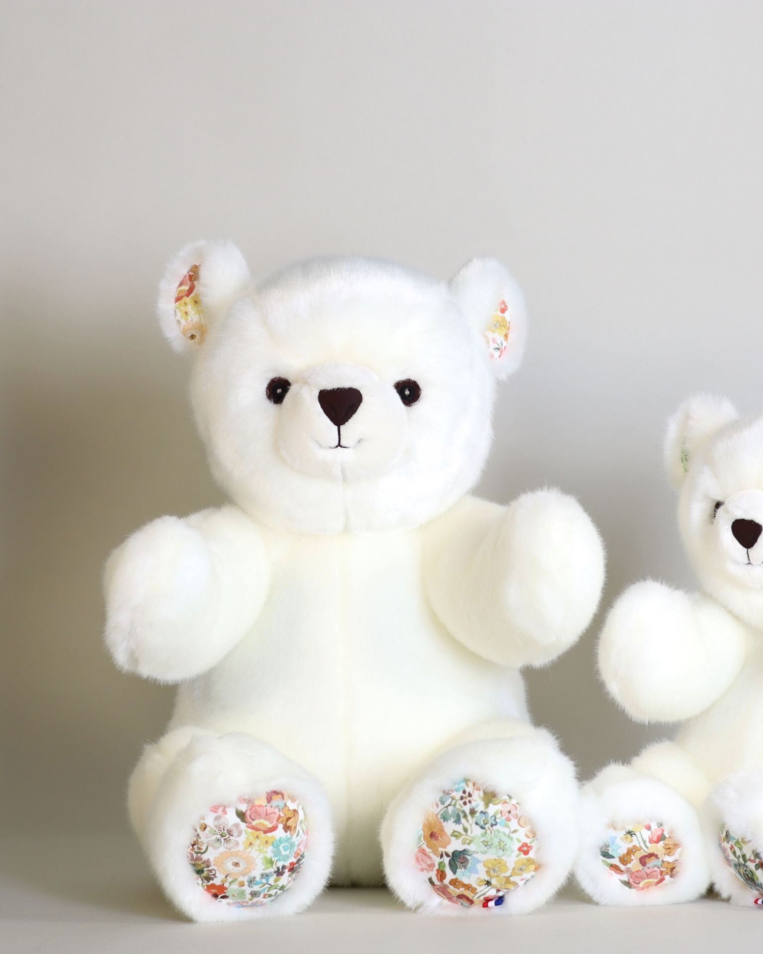 Peluche Grand Ours Robert Blanc Liberty
