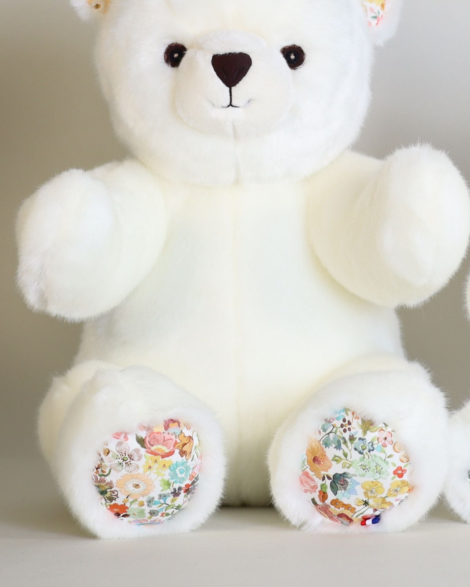 Peluche Grand Ours Robert Blanc Liberty