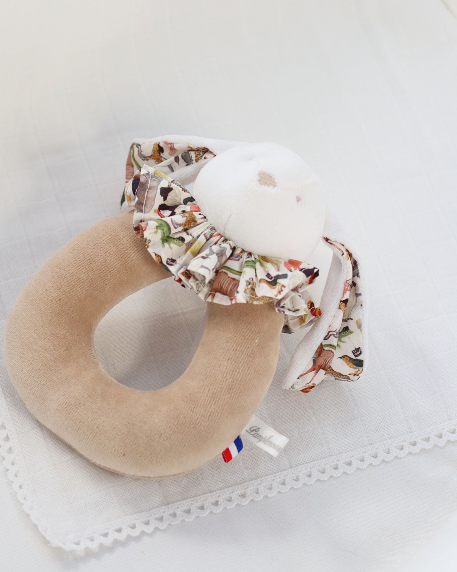 Hochet anneau Beige