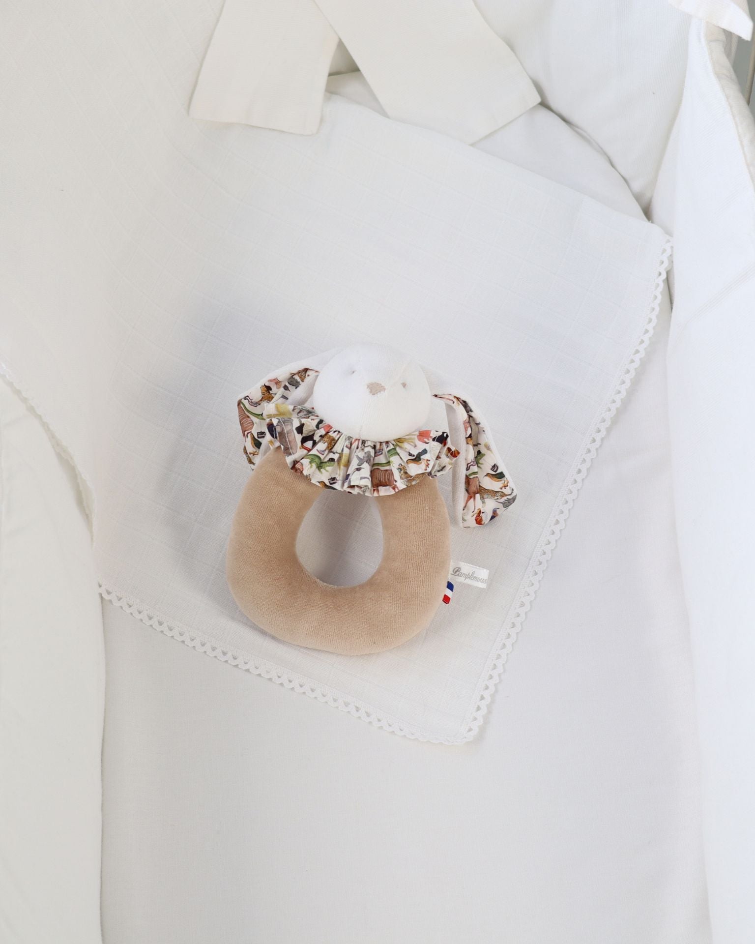 Hochet anneau Beige