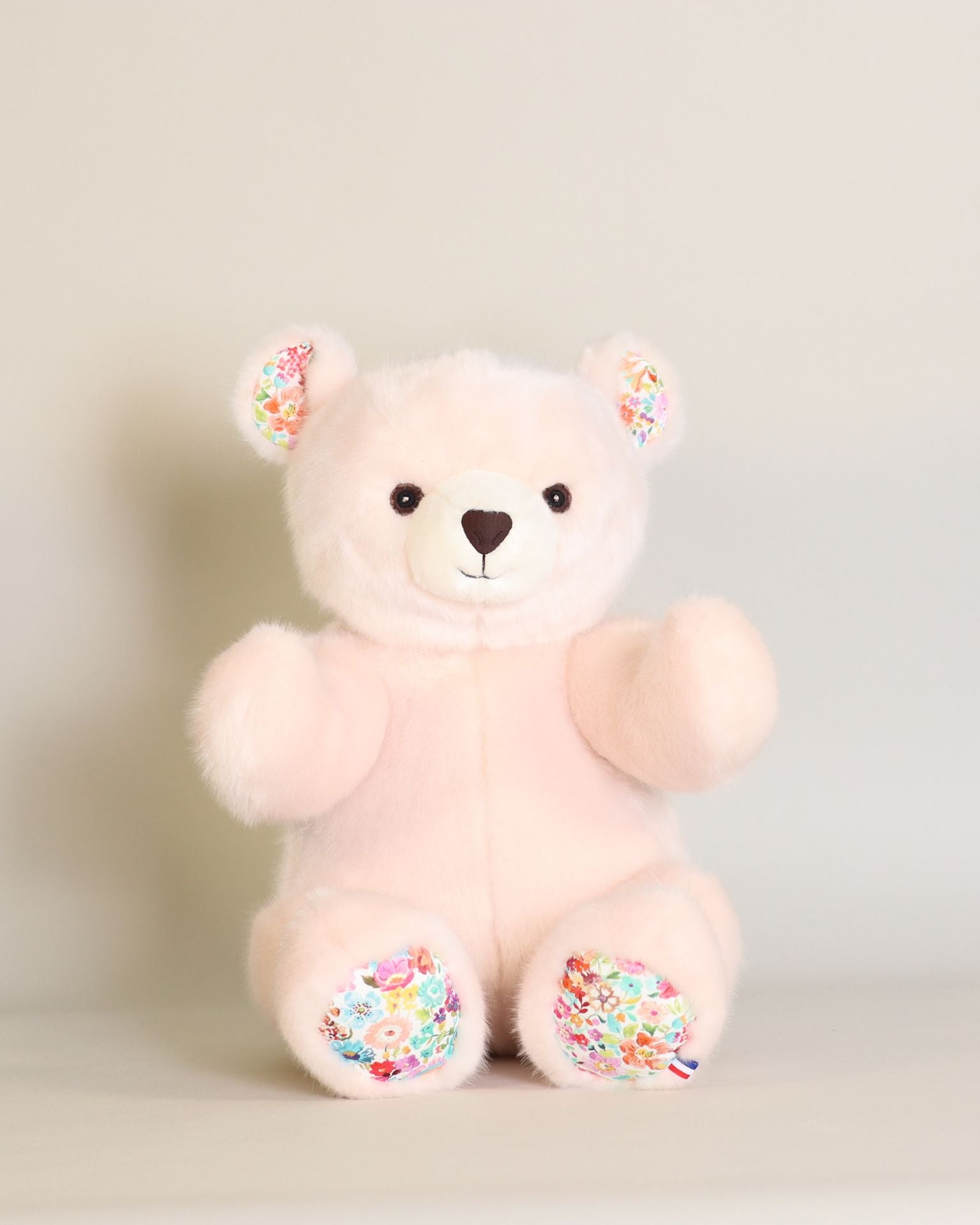 Peluche Grand Ours Robert Rose Liberty