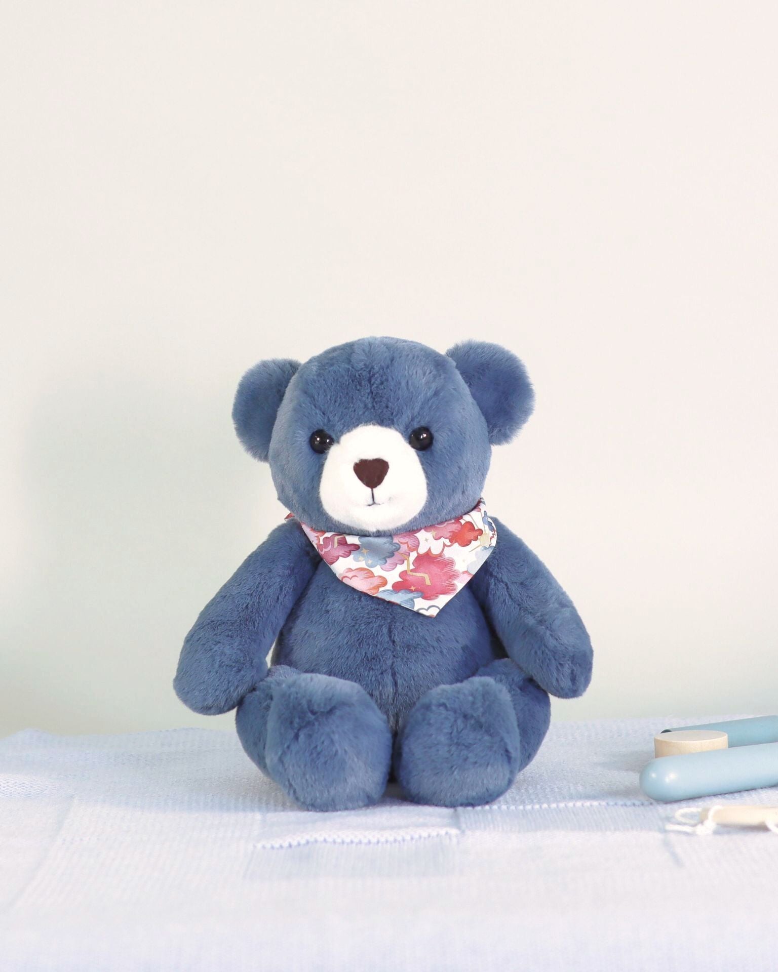 Peluche Ours Maurice Bleu