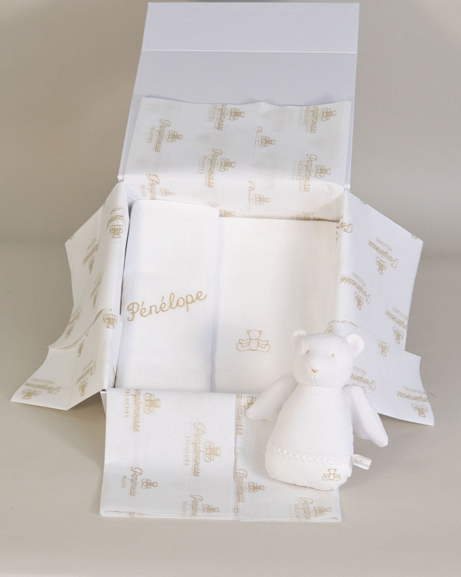 Coffret Hochet Ange et Langes