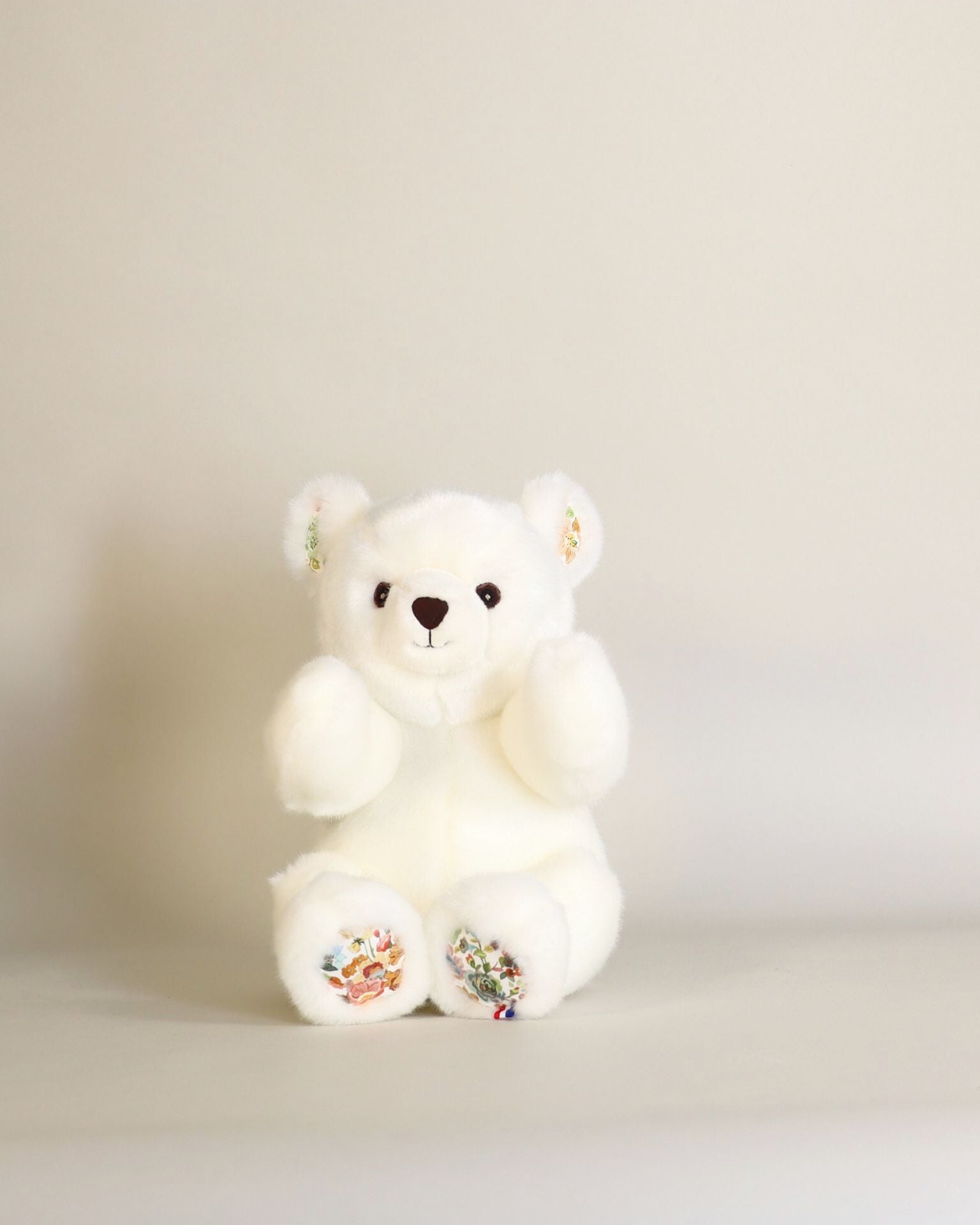 Peluche Petit Ours Robert Blanc Liberty