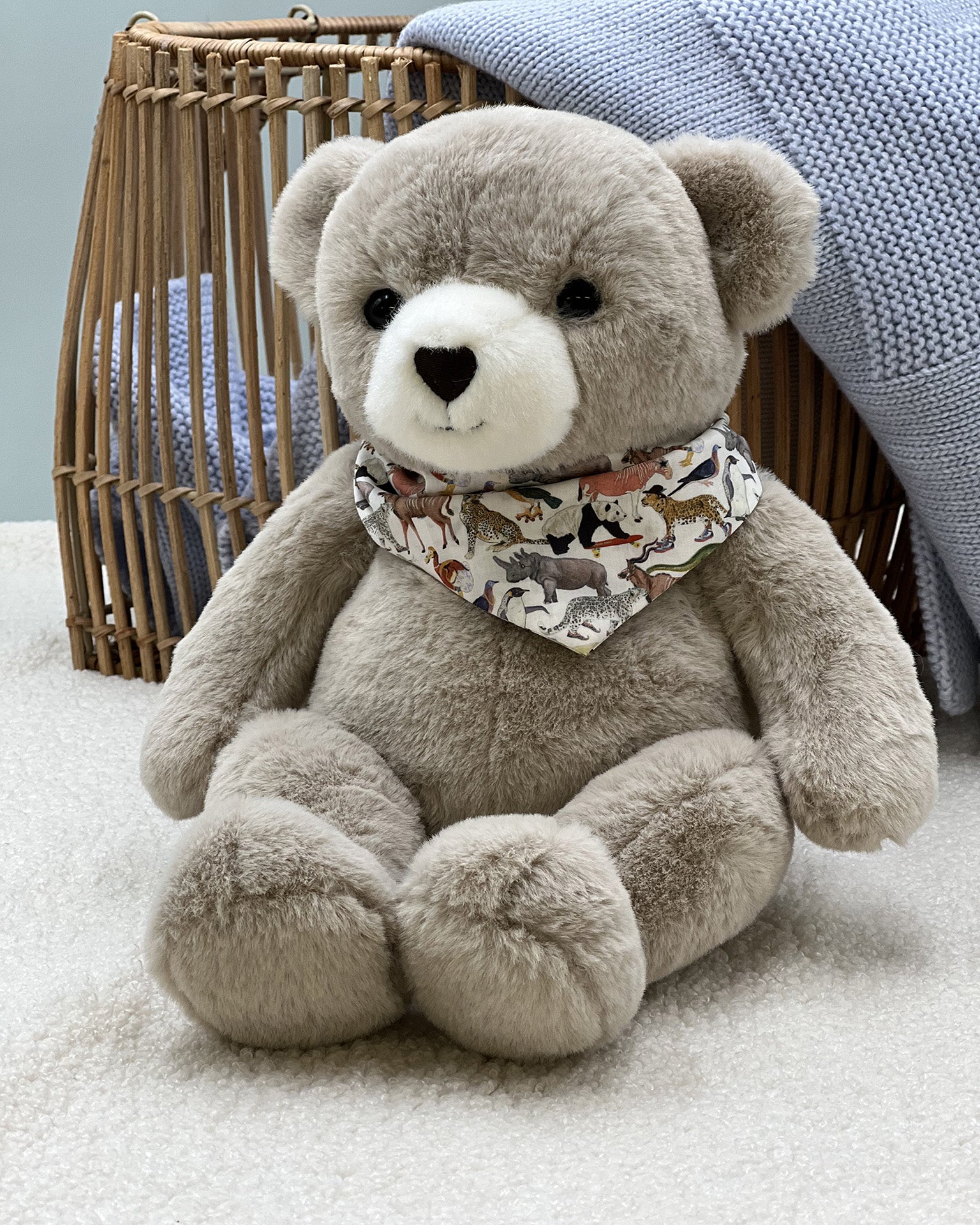 Peluche Ours Maurice Taupe Liberty Animaux