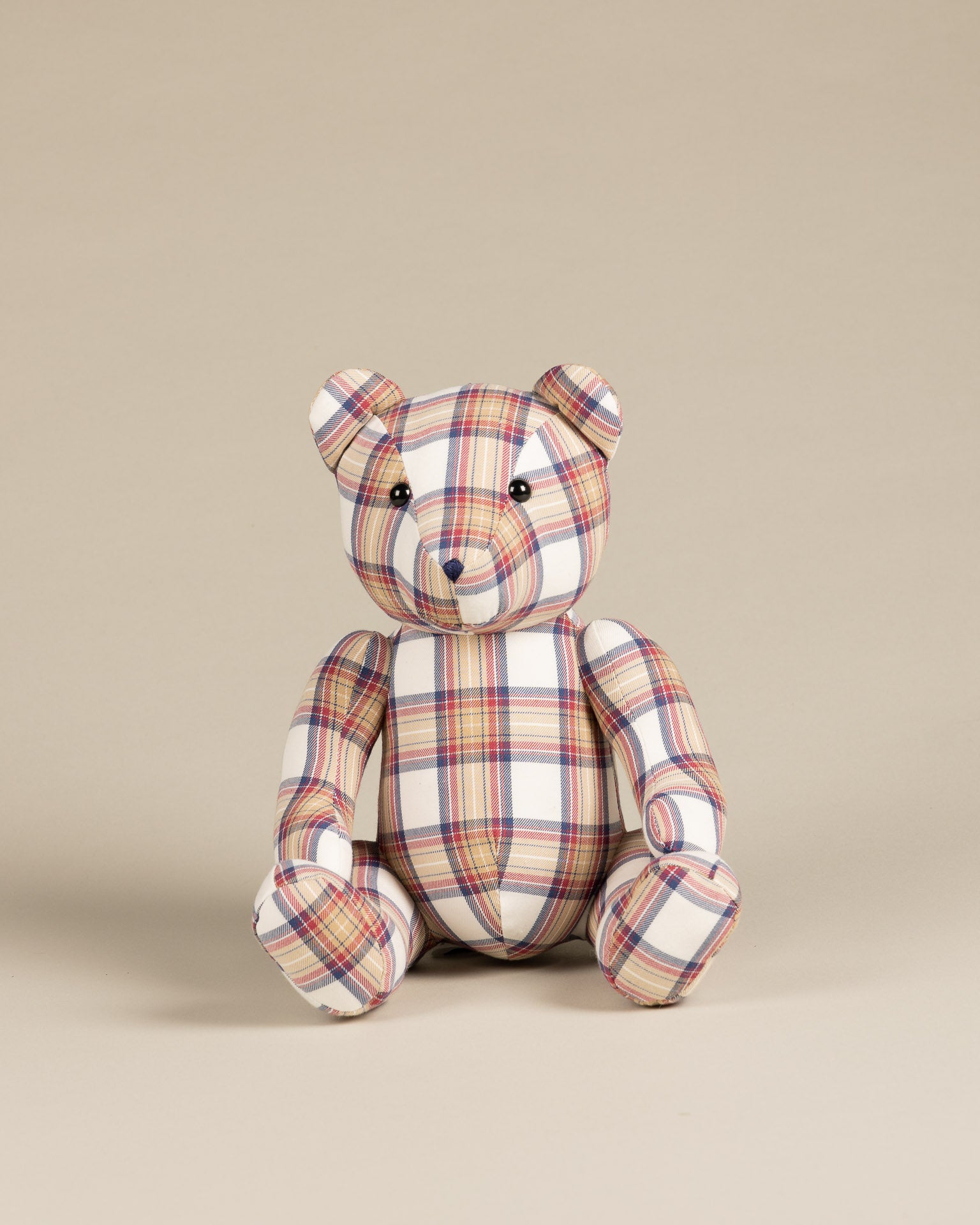 Peluche en tissu Ours Ecossais