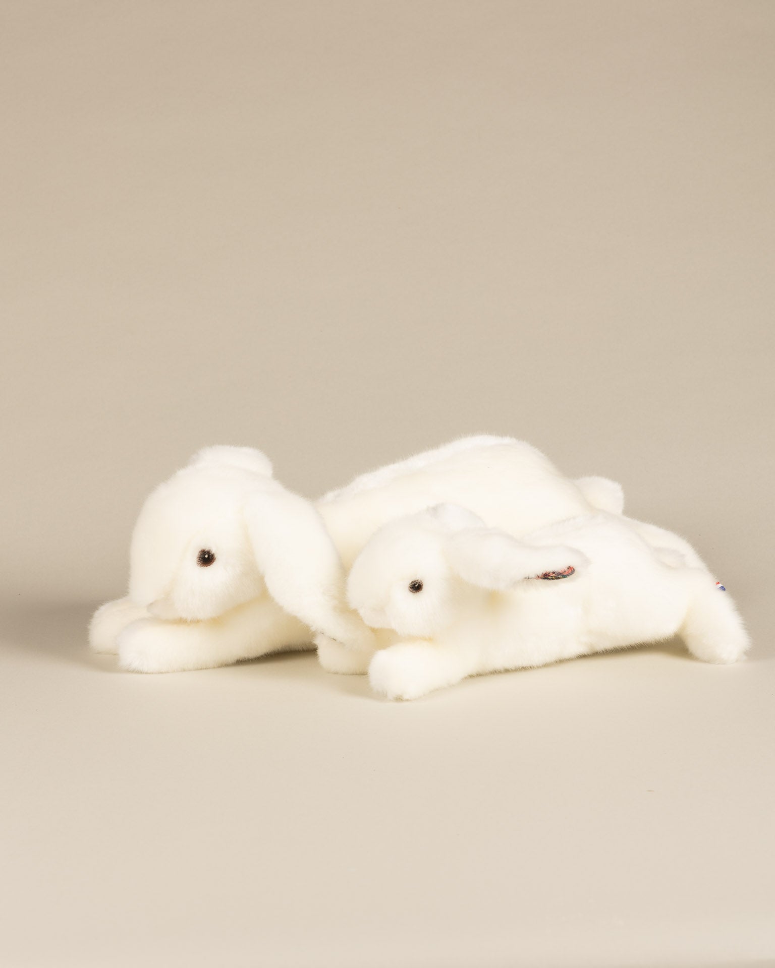 Lapin en Peluche Martin Blanc Ecossais