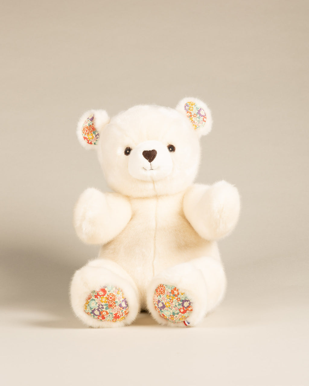 Grosse peluche ours beige