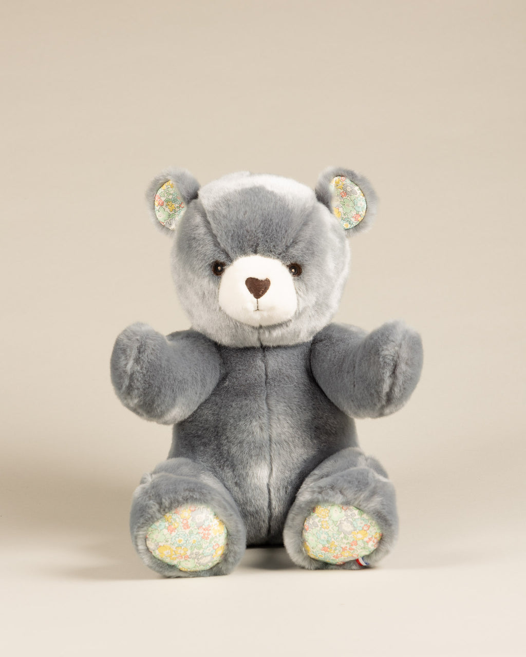 Peluche Grand Ours Robert Blanc Liberty Bleu