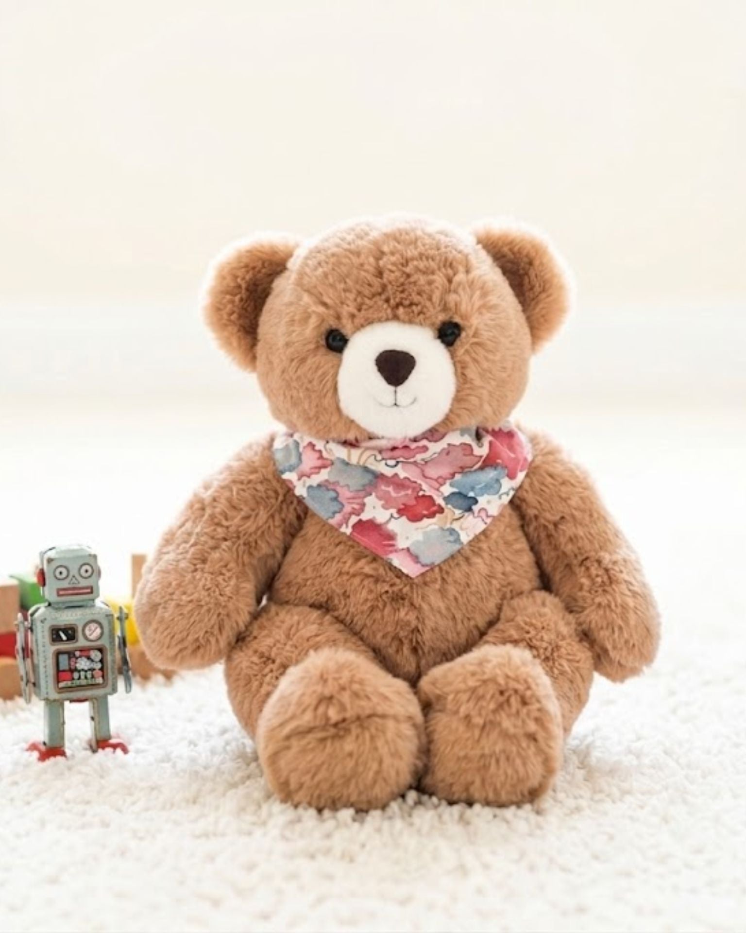 Peluche Ours Maurice Caramel Liberty nuages