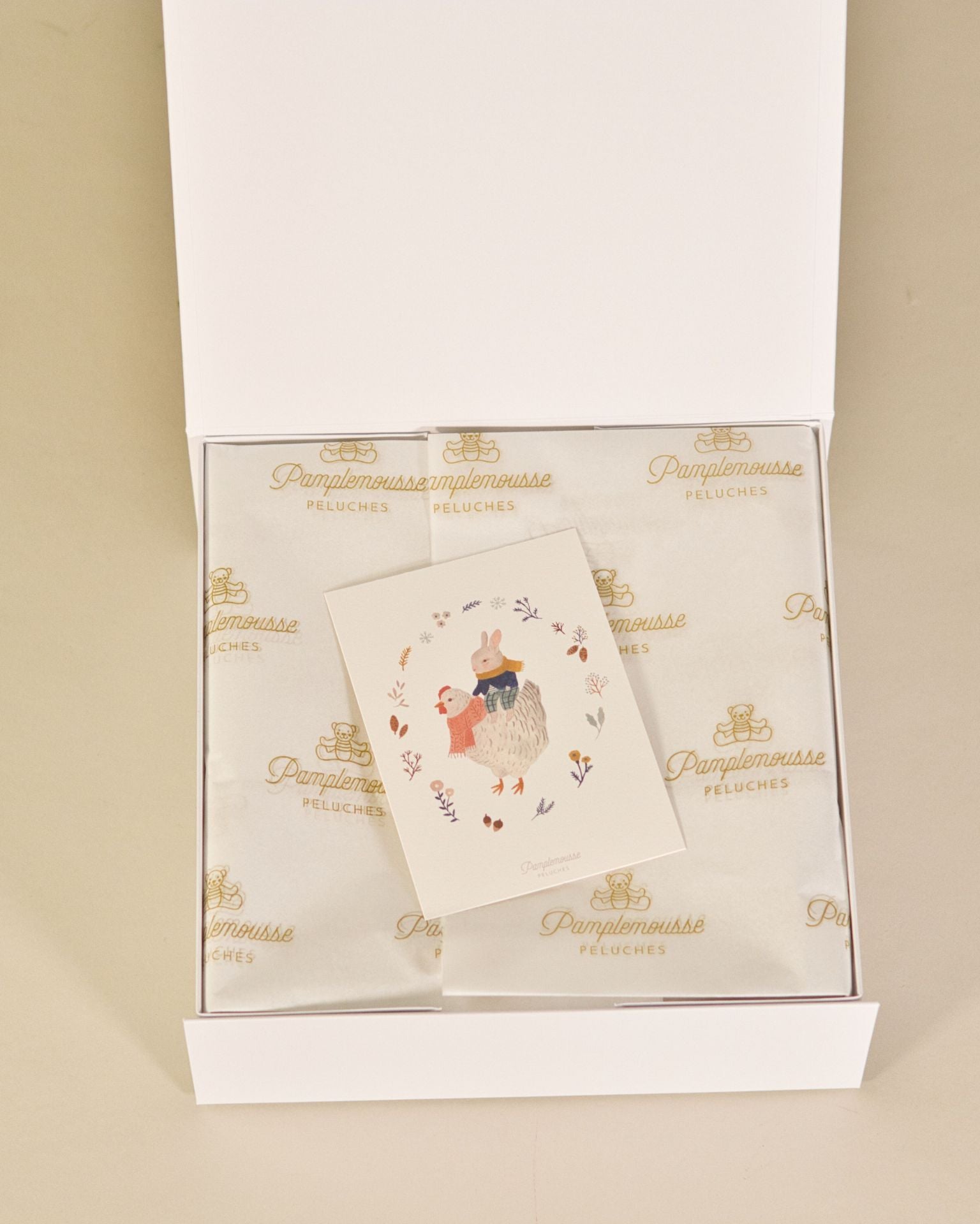 Coffret  Lange Lapin Bavoir Bleu