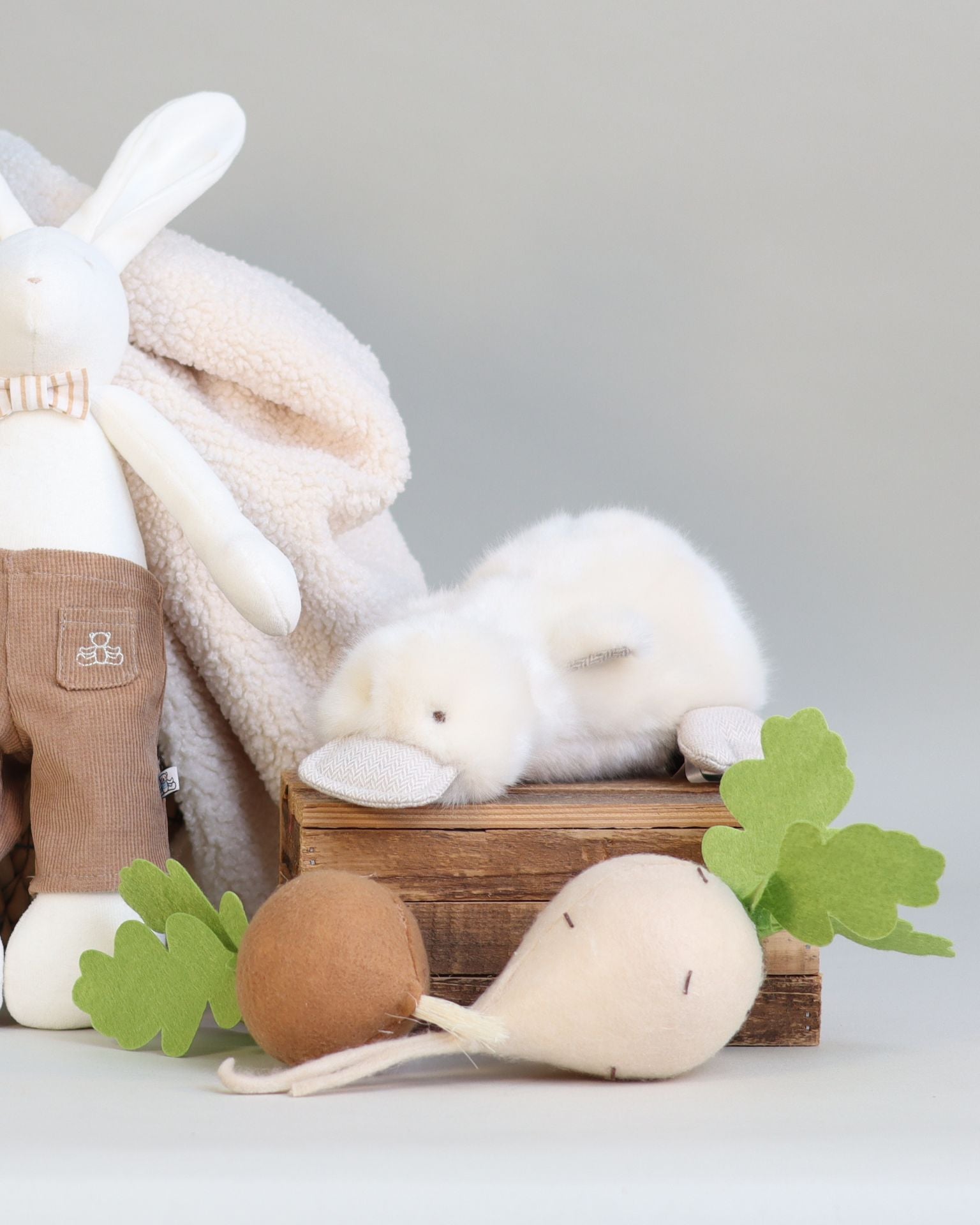Peluche Le Canard Aglaé Beige
