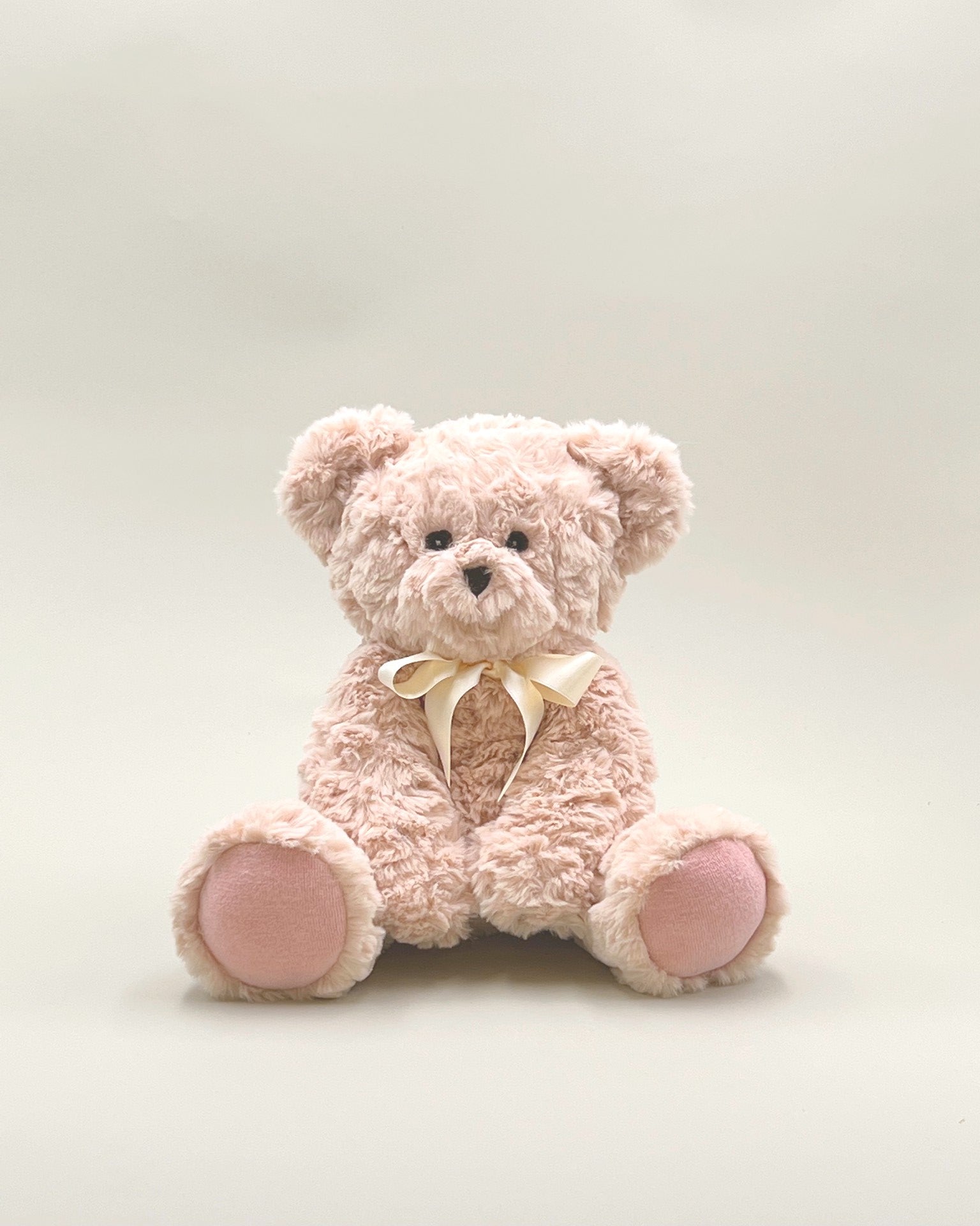 Peluche Ours Harold Rose Poudré - Ruban Satin