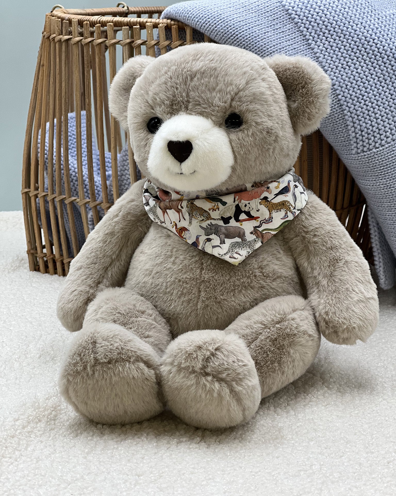 Peluche Ours Maurice Taupe