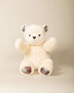 Peluche Petit Ours Robert Beige Ecossais