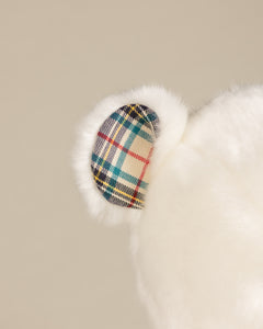 Peluche Petit Ours Robert Blanc Ecossais