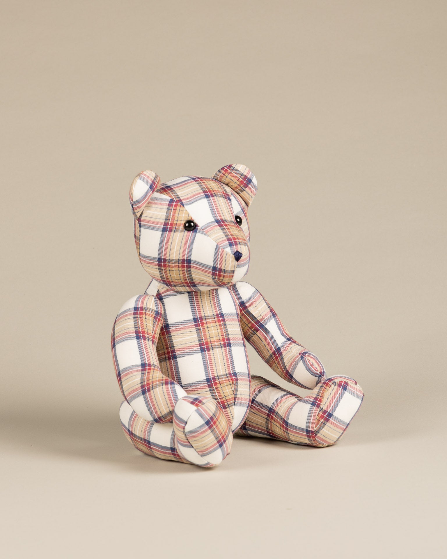 Peluche en tissu Ours Ecossais