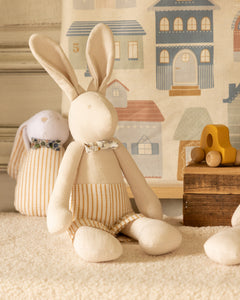 Poupee en tissu Arthus Le Lapin Pamplemousse Peluches