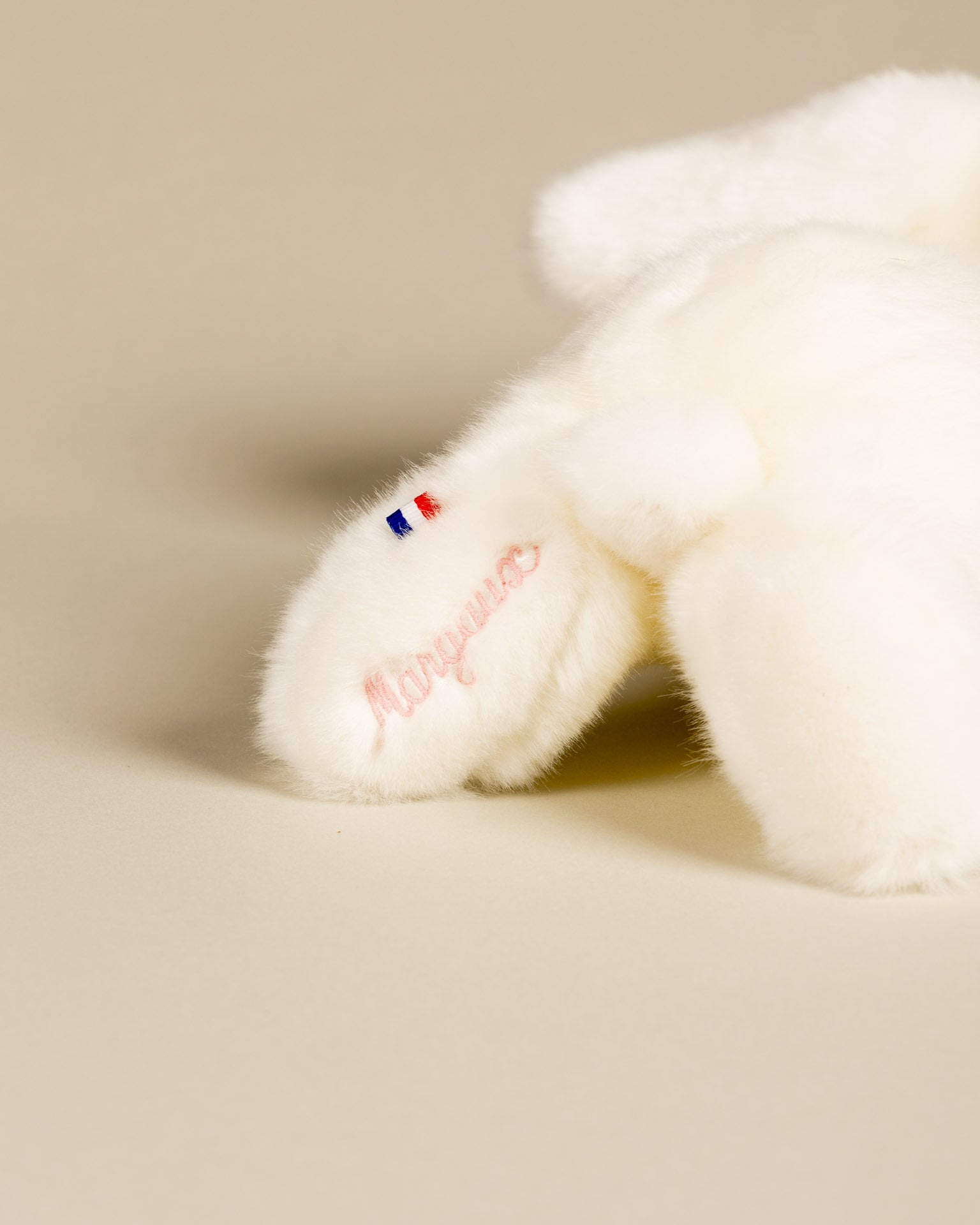 Lapin en Peluche Martin  Blanc Liberty Rose