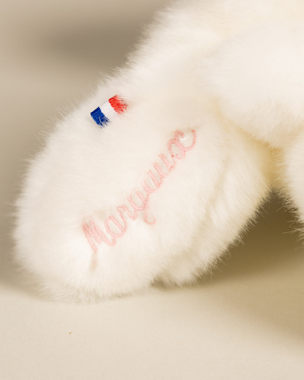 Martin Rabbit Plush White Liberty - Made in France - Pamplemousse