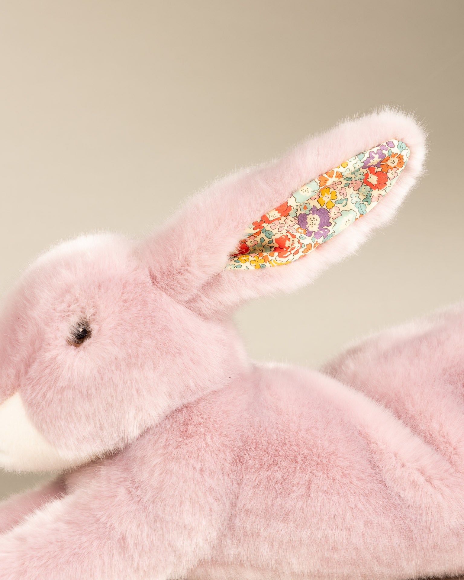 Lapin en Peluche Martin Parme Liberty