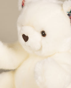 Peluche Petit Ours Robert Blanc Ecossais