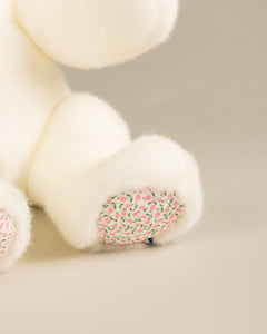 Peluche Grand Ours Robert Blanc Liberty Rose
