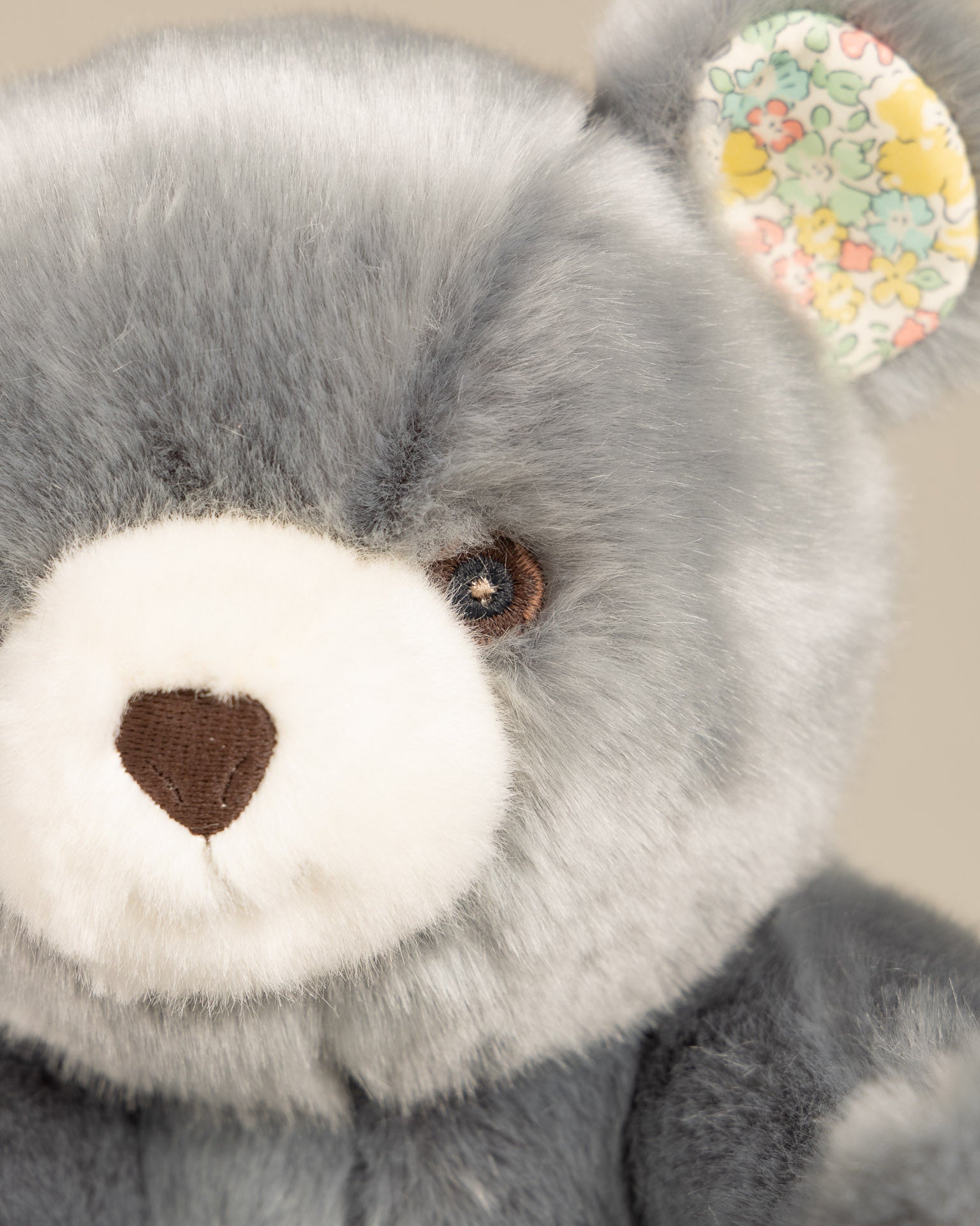 Peluche Grand Ours Robert Bleu Gris Liberty