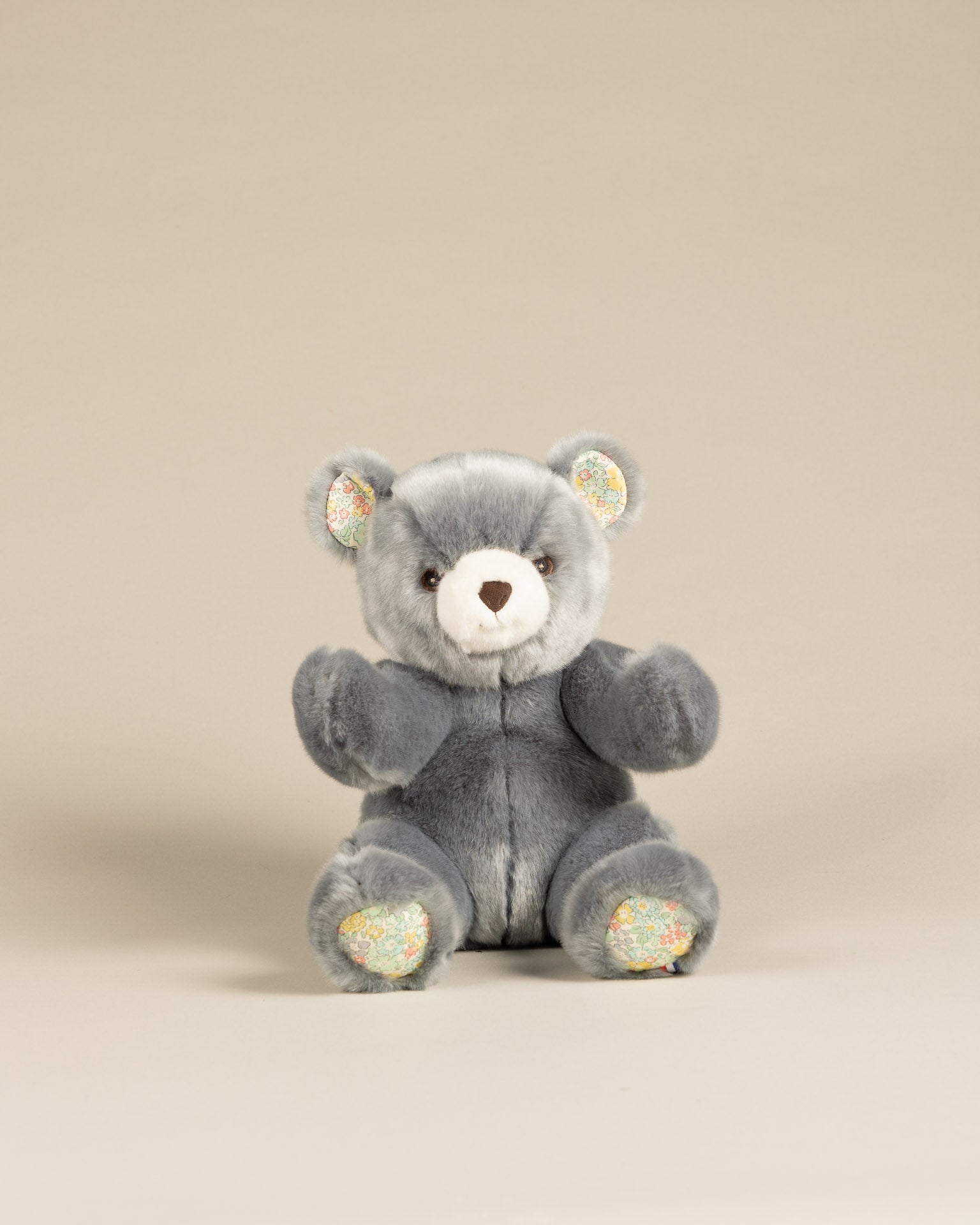 Peluche Petit Ours Robert Bleu Gris Liberty