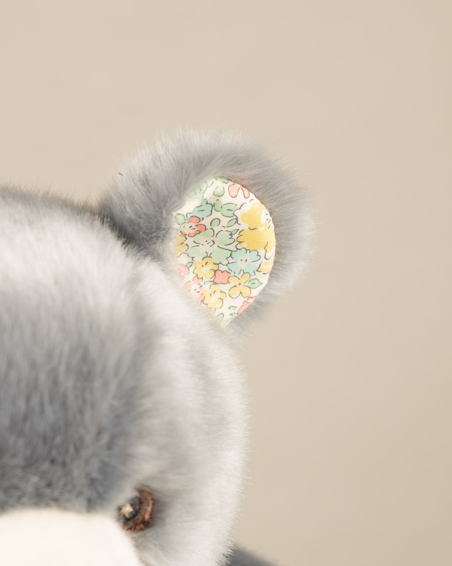 Peluche Petit Ours Robert Bleu Gris Liberty