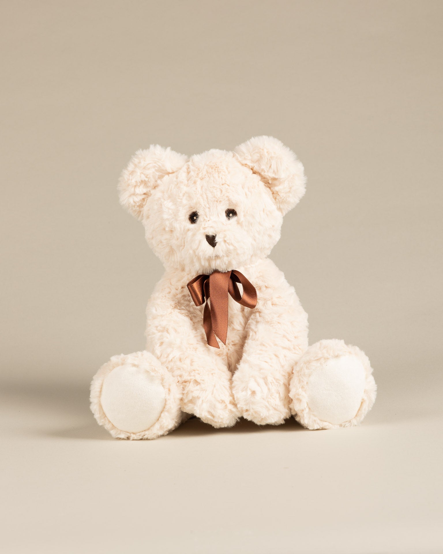 Peluche Ours Harold Ivoire - Ruban Satin