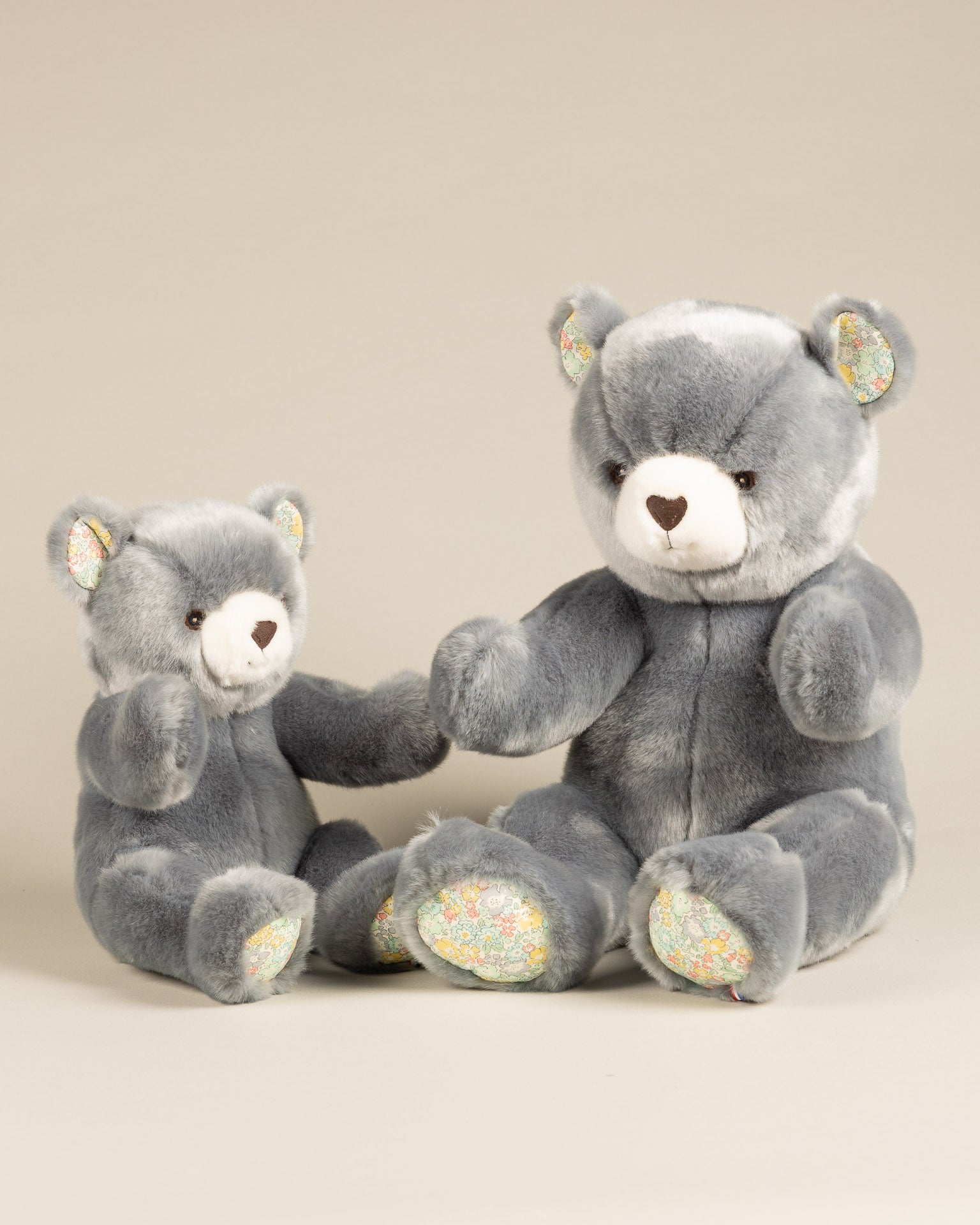 Peluche Petit Ours Robert Bleu Gris Liberty